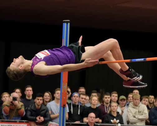 William Grimsey (GB) - bei 2,21m zum Sieg