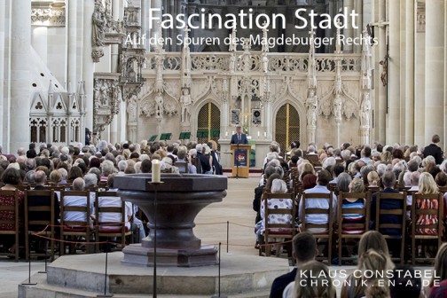 Festakt zur Show des Magdeburger Rechts.