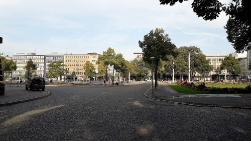 Der Zugang zur Fußgängerzone 