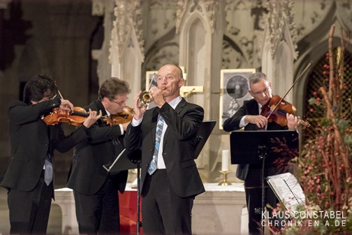 Musikalischer Ausklang mit der Sonata D-Dur für Trompete und Streicher.