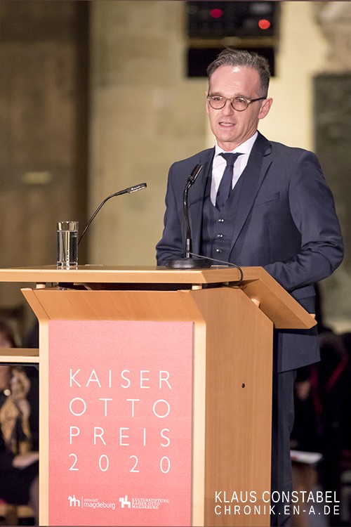 Bundesaußenminister Heiko Maas mit der Laudatio.